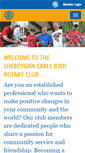 Mobile Screenshot of earlybirdrotary.org